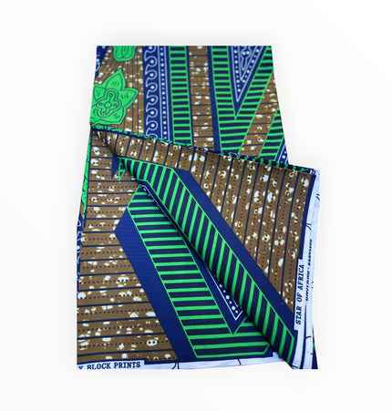 African Print Fabrics - 6 Yards - Polycotton
