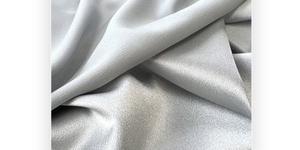 Crepe Back Satin, White