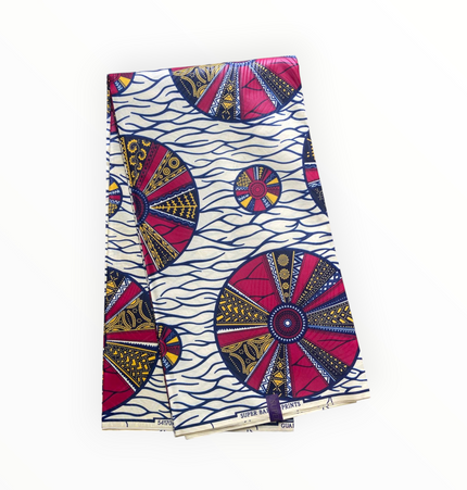 African Print Fabrics - 6 Yards - Polycotton