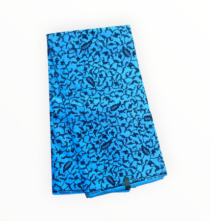 African Print Fabrics - 6 Yards - Polycotton