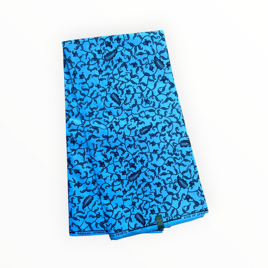 African Print Fabrics - 6 Yards - Polycotton