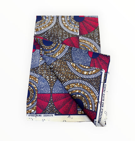 African Print Fabrics - 6 Yards - Polycotton