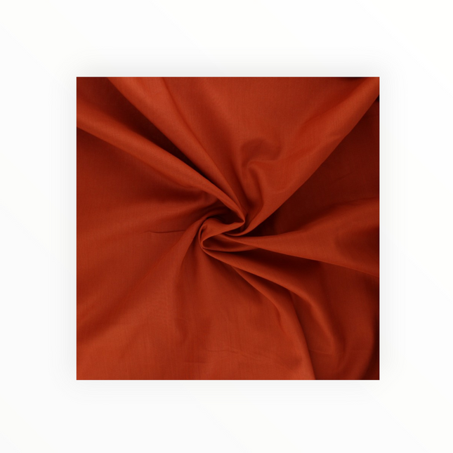 100% Premium Plain Cotton, Burnt Orange