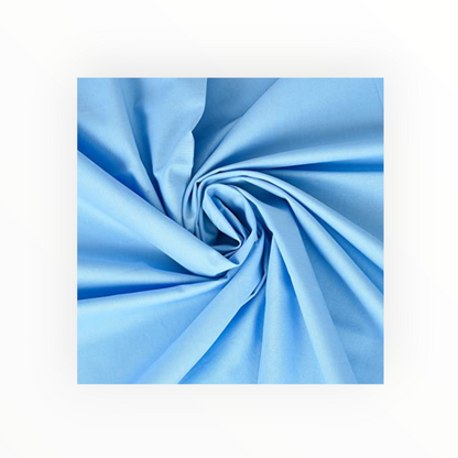 100% Premium Plain Cotton, Sky Blue