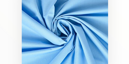 100% Premium Plain Cotton, Blue