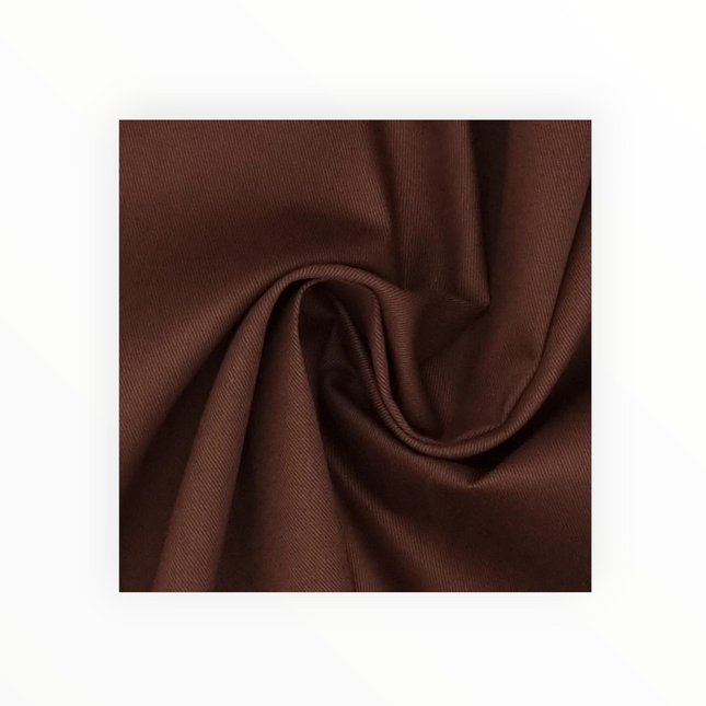 100% Premium Plain Cotton, Dark Brown