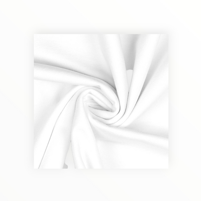 100% Premium Plain Cotton, White