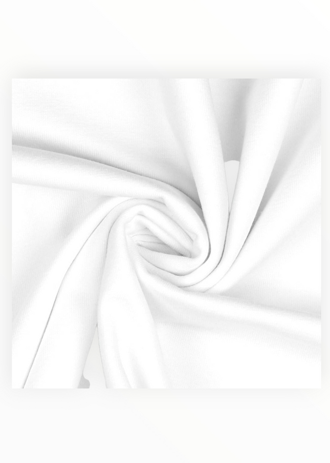 100% Premium Plain Cotton, White