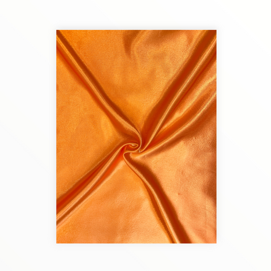 Orange Silky Smooth Crepe Satin