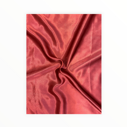 Cherry Red Silky Smooth Crepe Satin