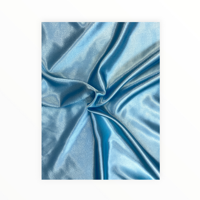Crepe Back Satin, Sky Blue