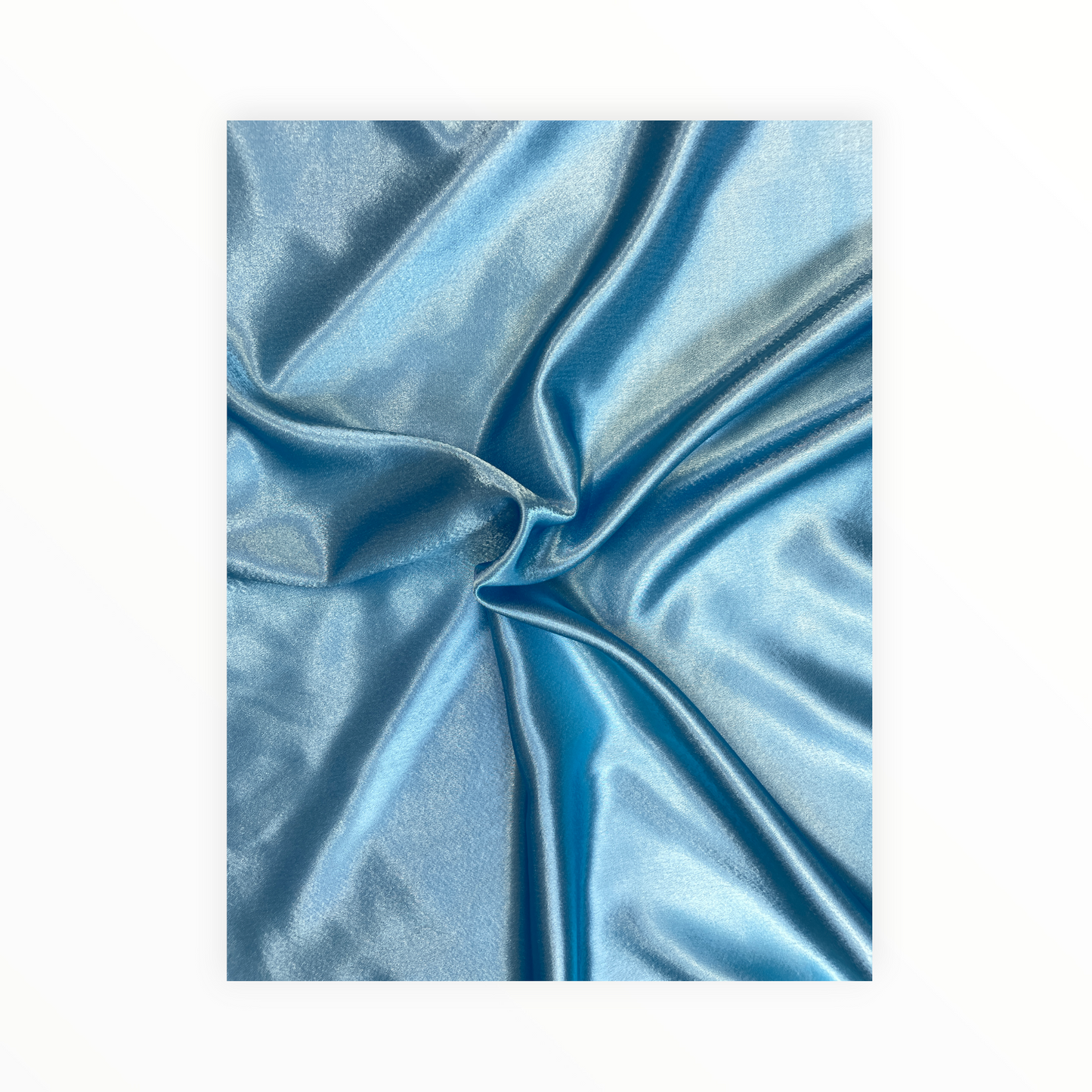 Sky Blue Silky Smooth Crepe Satin