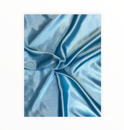Crepe Back Satin, Ice Blue