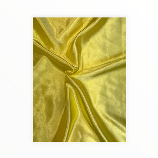 Yellow Silky Smooth Crepe Satin