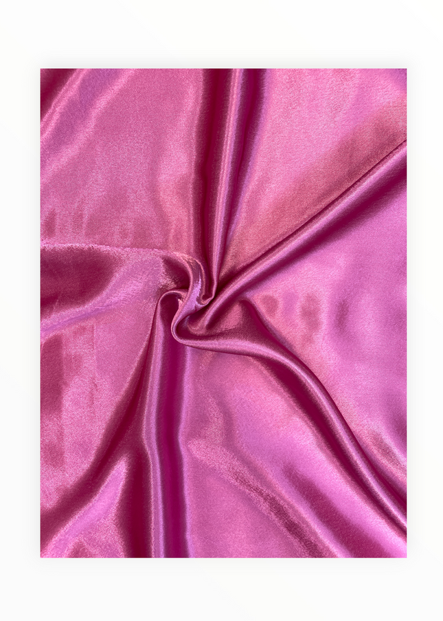 Crepe Back Satin, Bubblegum Pink