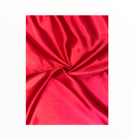 Crepe Back Satin, Red