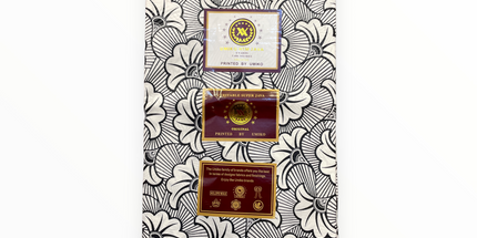 African Prints - Black / White Weave  - Mitex Holland