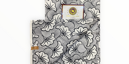 African Prints - Black / White Weave  - Mitex Holland