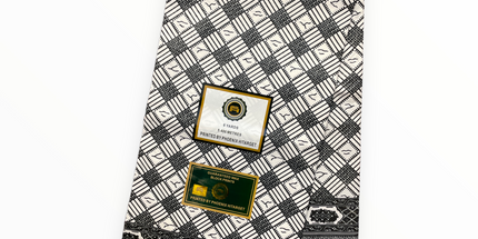 African Prints - Black / White Weave  - Mitex Holland
