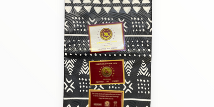 African Prints - Black / White Weave  - Mitex Holland