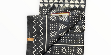 African Prints - Black / White Weave  - Mitex Holland