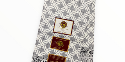 African Prints - Black / White Weave  - Mitex Holland