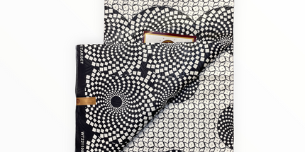 African Prints - Black / White Weave  - Mitex Holland