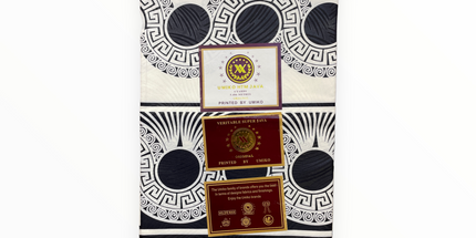 African Prints - Black / White Weave  - Mitex Holland