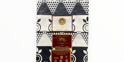 African Prints - Black / White Weave  - Mitex Holland