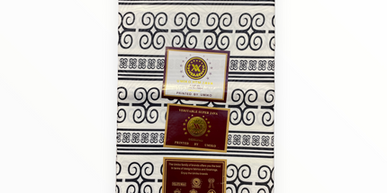 African Prints - Black / White Weave  - Mitex Holland