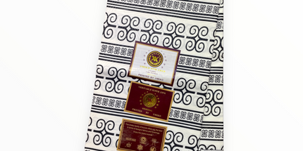 African Prints - Black / White Weave  - Mitex Holland
