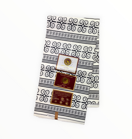 African Prints - Black / White Weave  - Mitex Holland