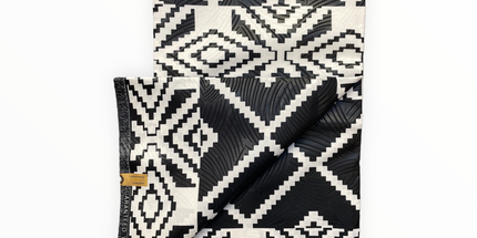 African Prints - Black / White Weave  - Mitex Holland