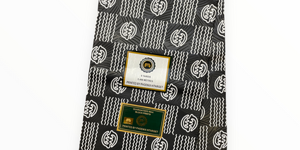 African Prints - Black / White Weave  - Mitex Holland