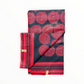 African Prints - Black / red weave  - Mitex Holland